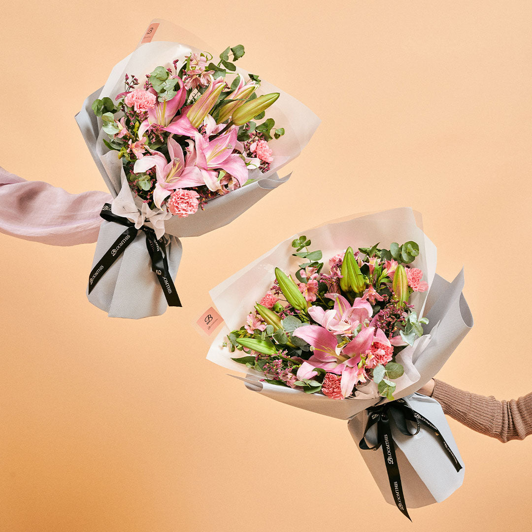 Annabeth Pink Lily Bouquet