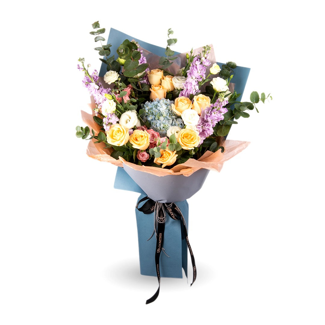 Aurora Hydrangea & Rose Bouquet