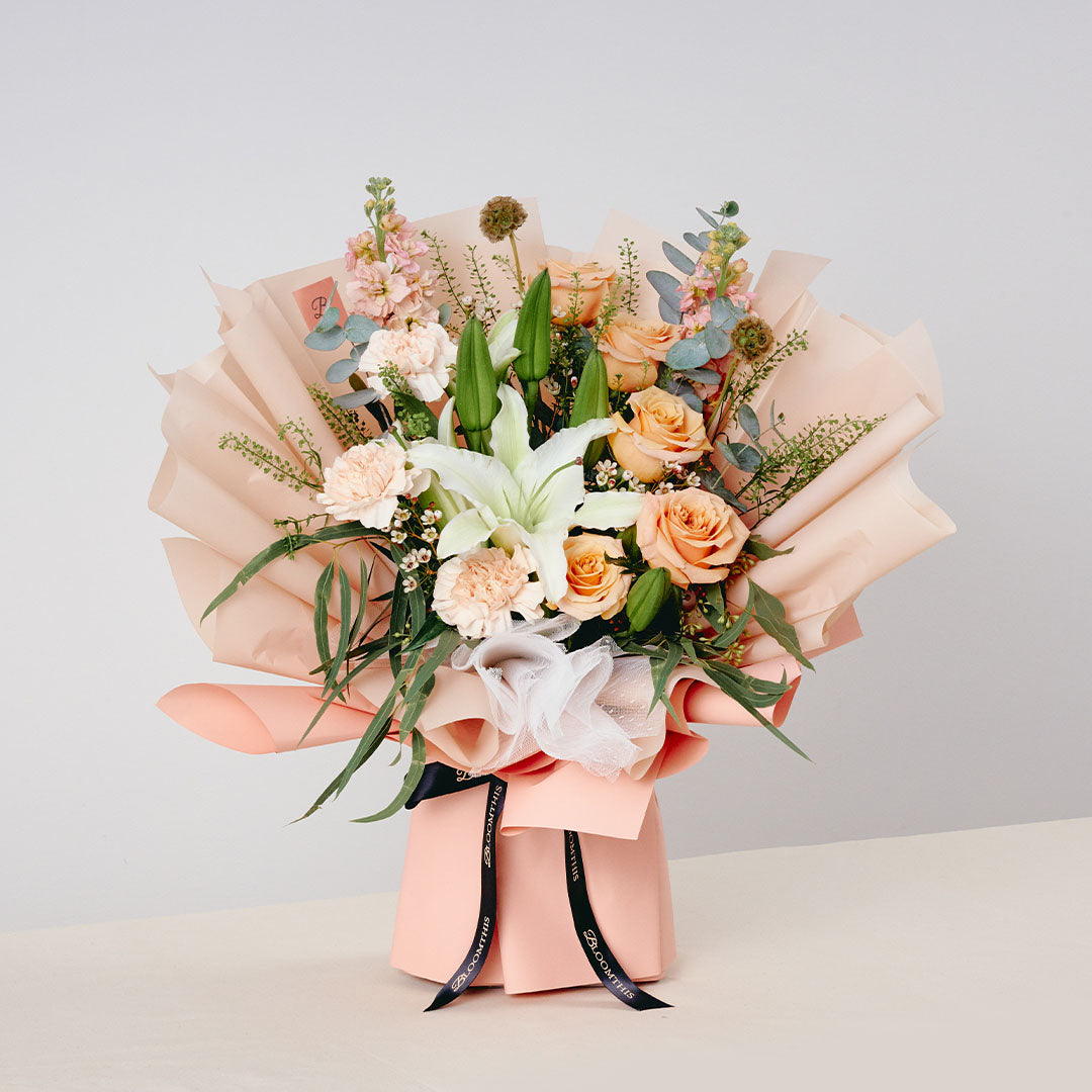 Bernadette White Lily Bouquet