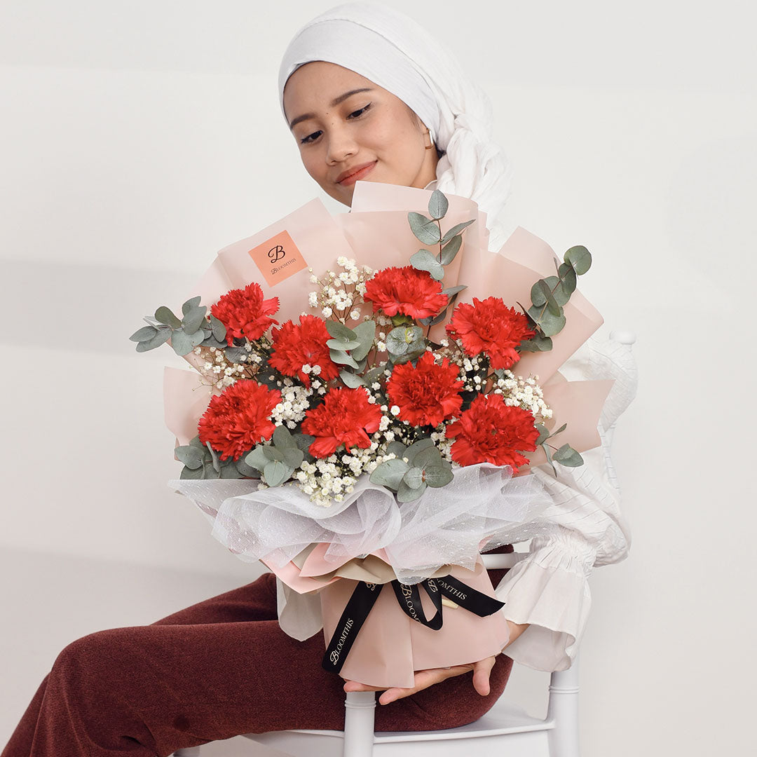 Cameron Red Carnation Bouquet