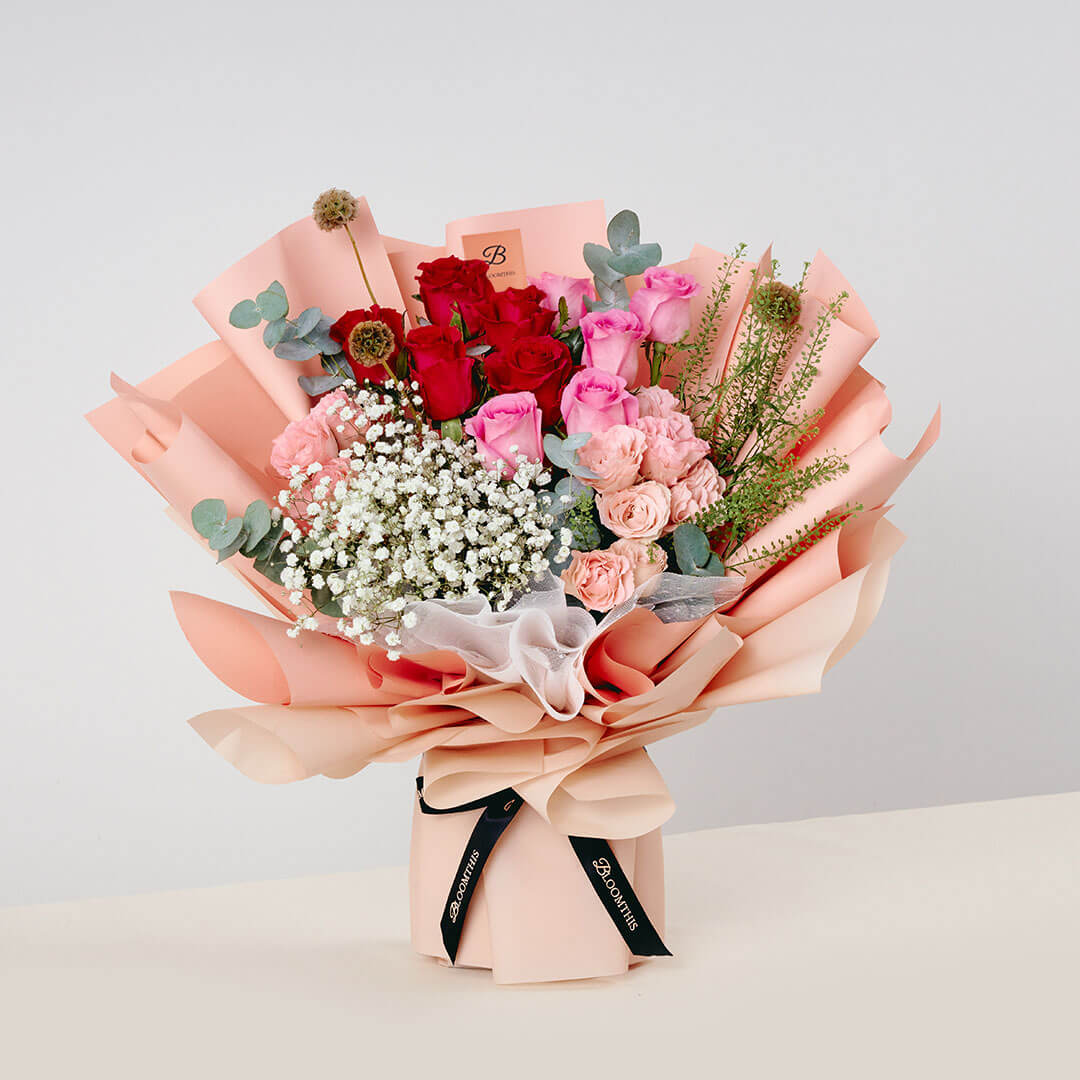 Catalina Pink Rose Bouquet