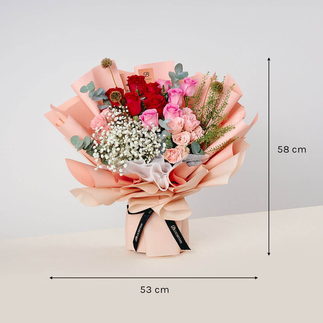 Catalina Pink Rose Bouquet (VD)