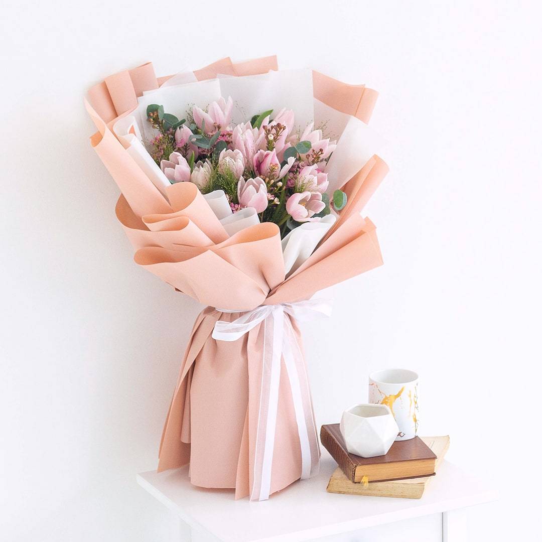 Chantal Pink Tulip Bouquet