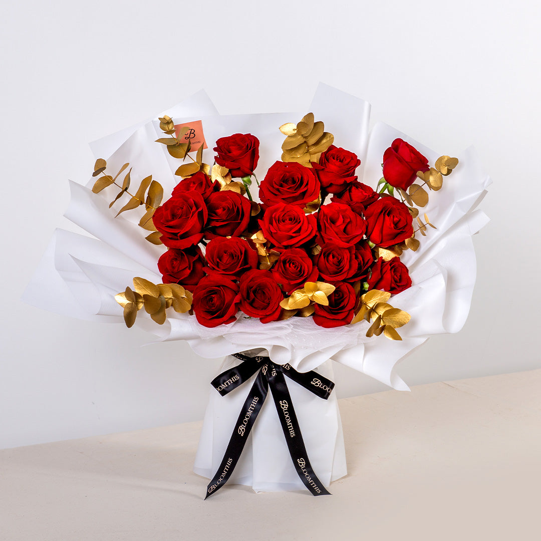 Charlotte Red Rose Bouquet