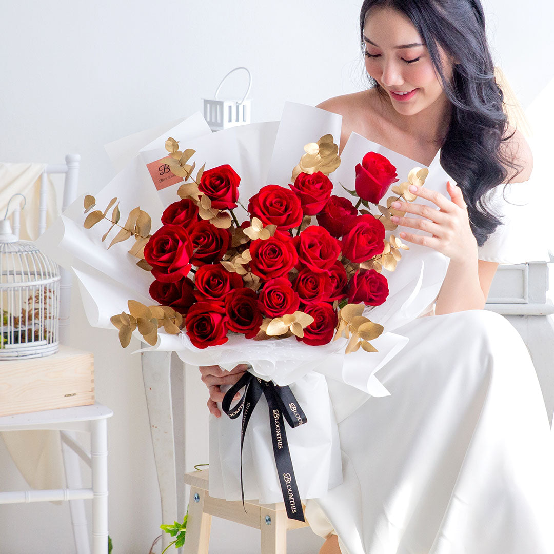 Charlotte Red Rose Bouquet