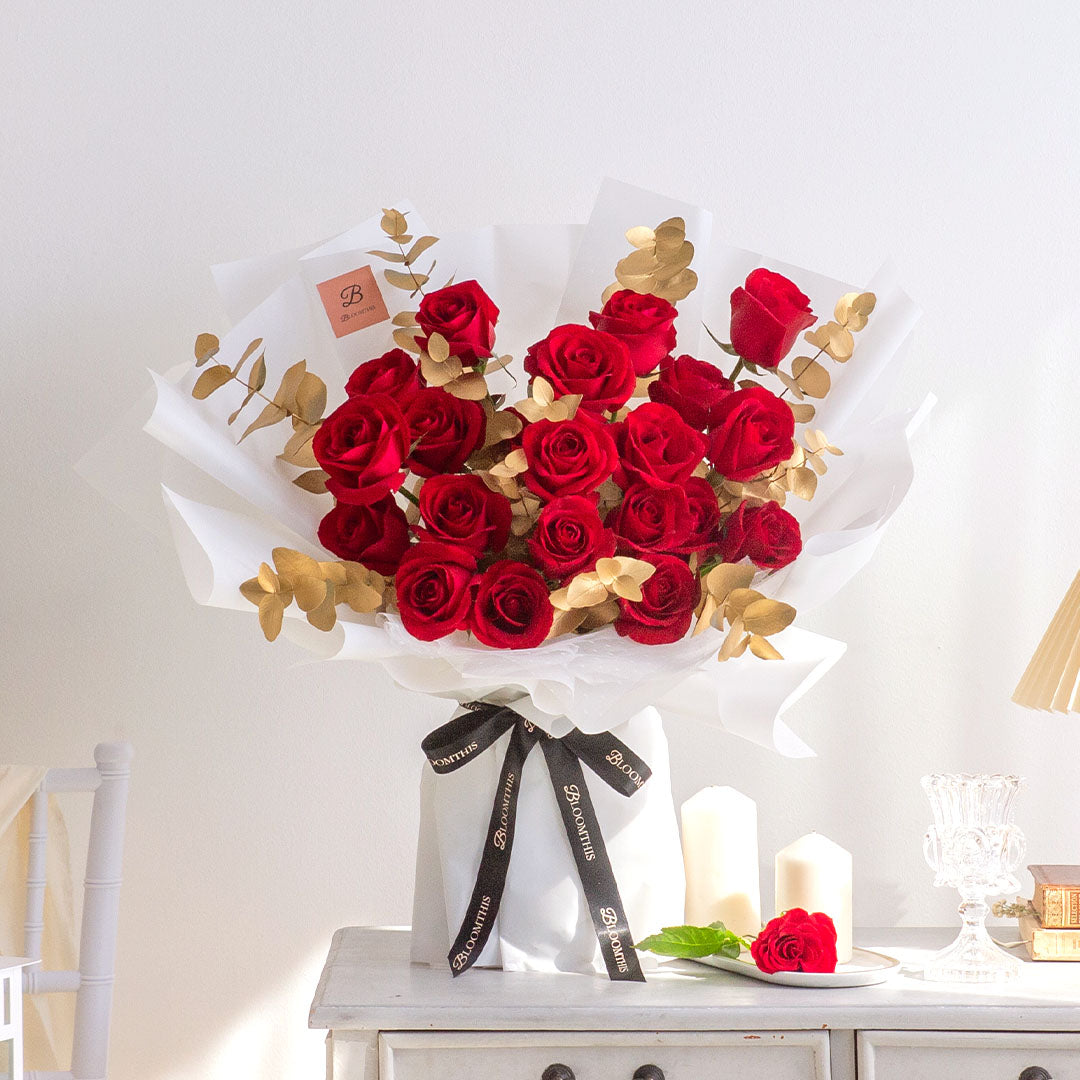 Charlotte Red Rose Bouquet
