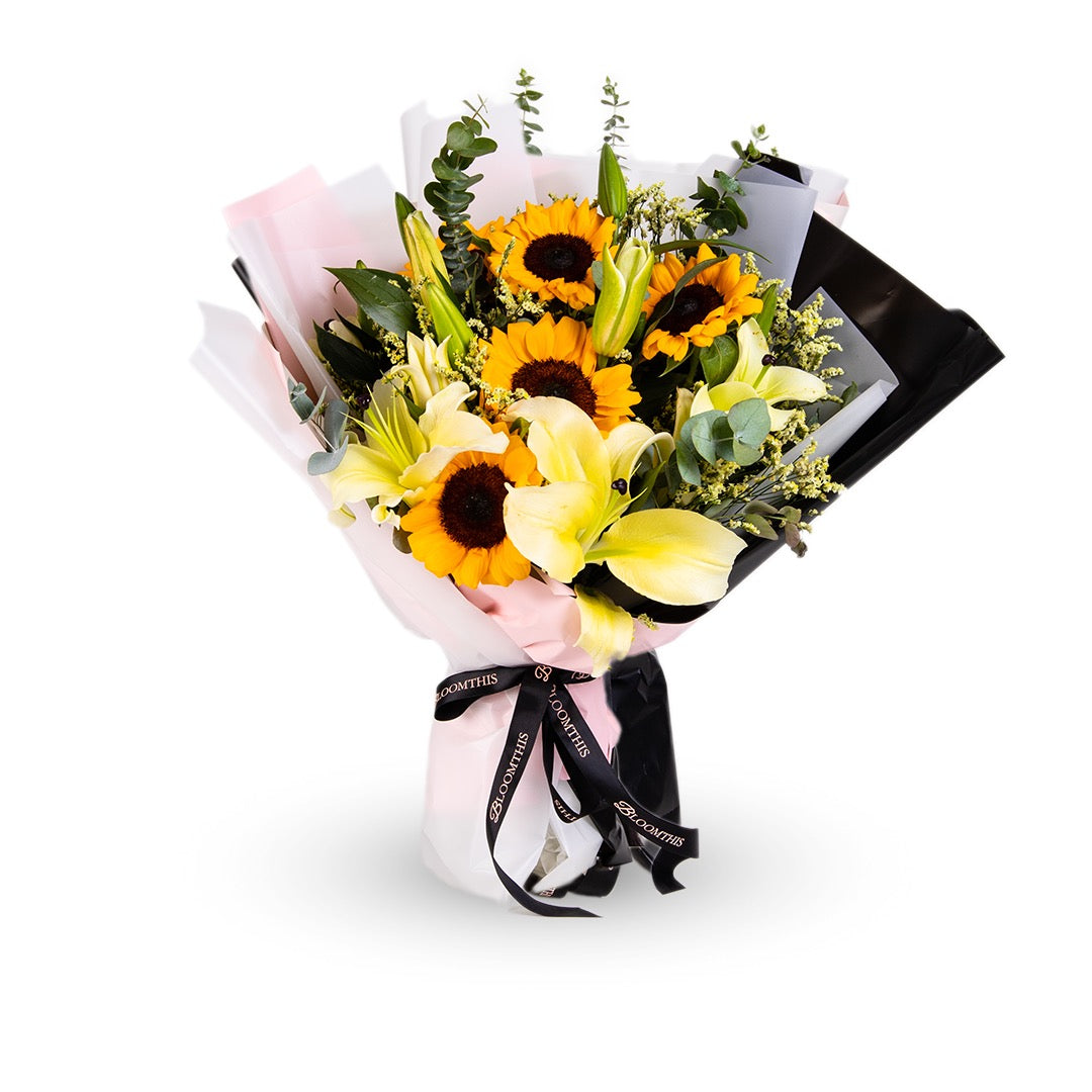 Cheyenne Sunflower & Lily Bouquet