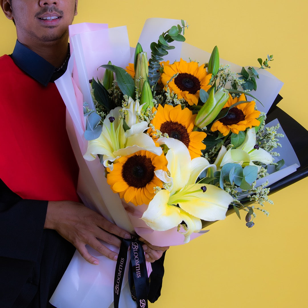 Cheyenne Sunflower & Lily Bouquet