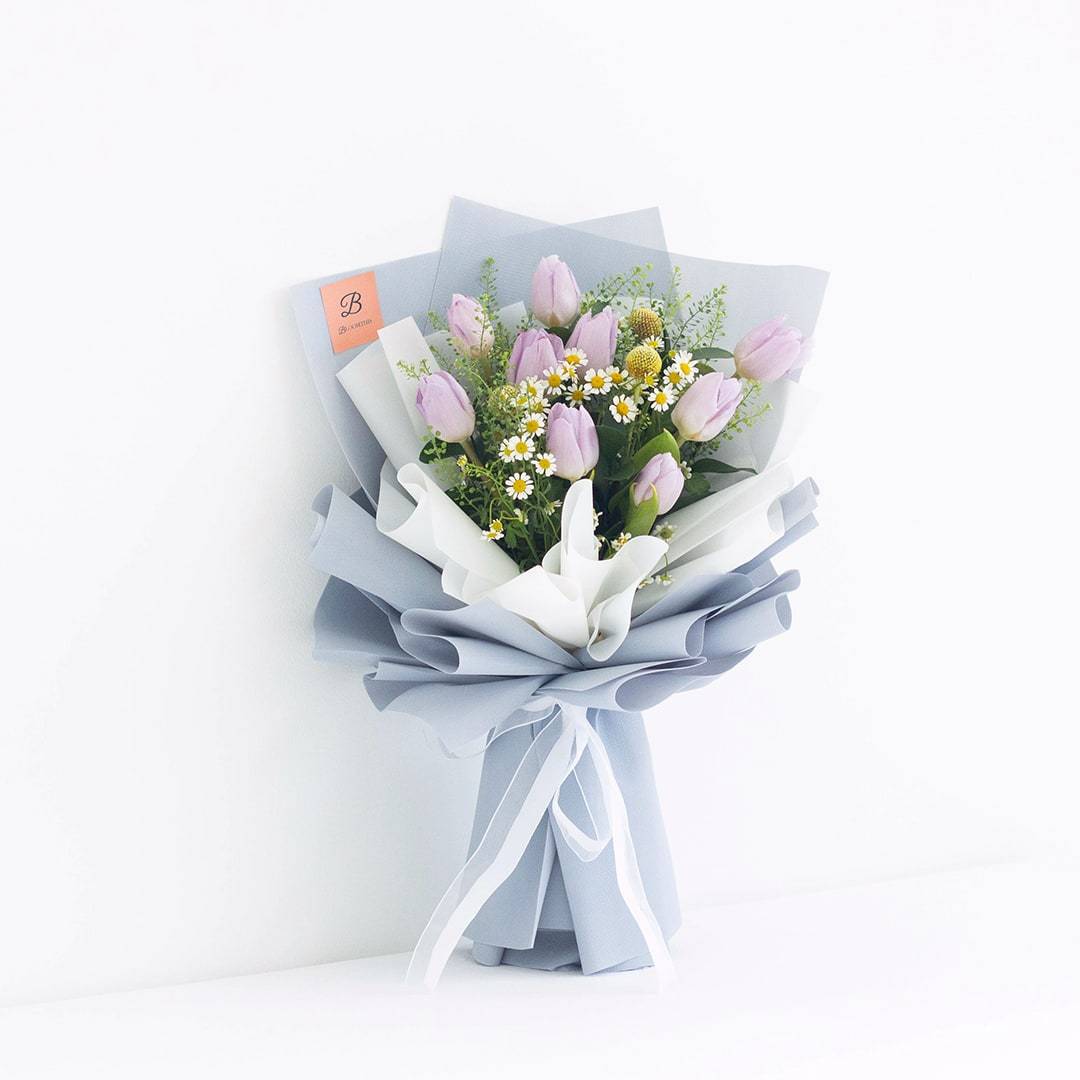 Constance Purple Tulip Bouquet