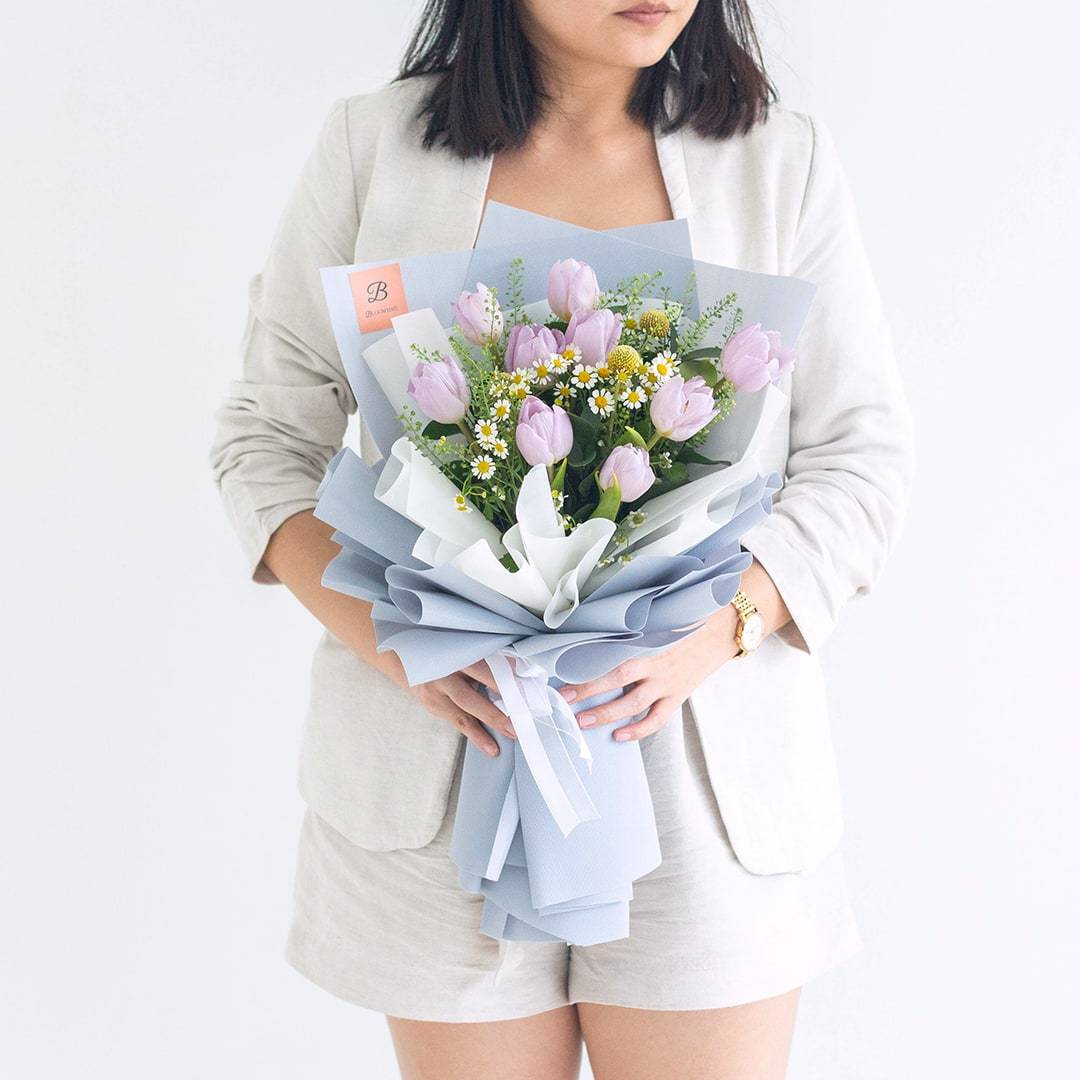 Constance Purple Tulip Bouquet
