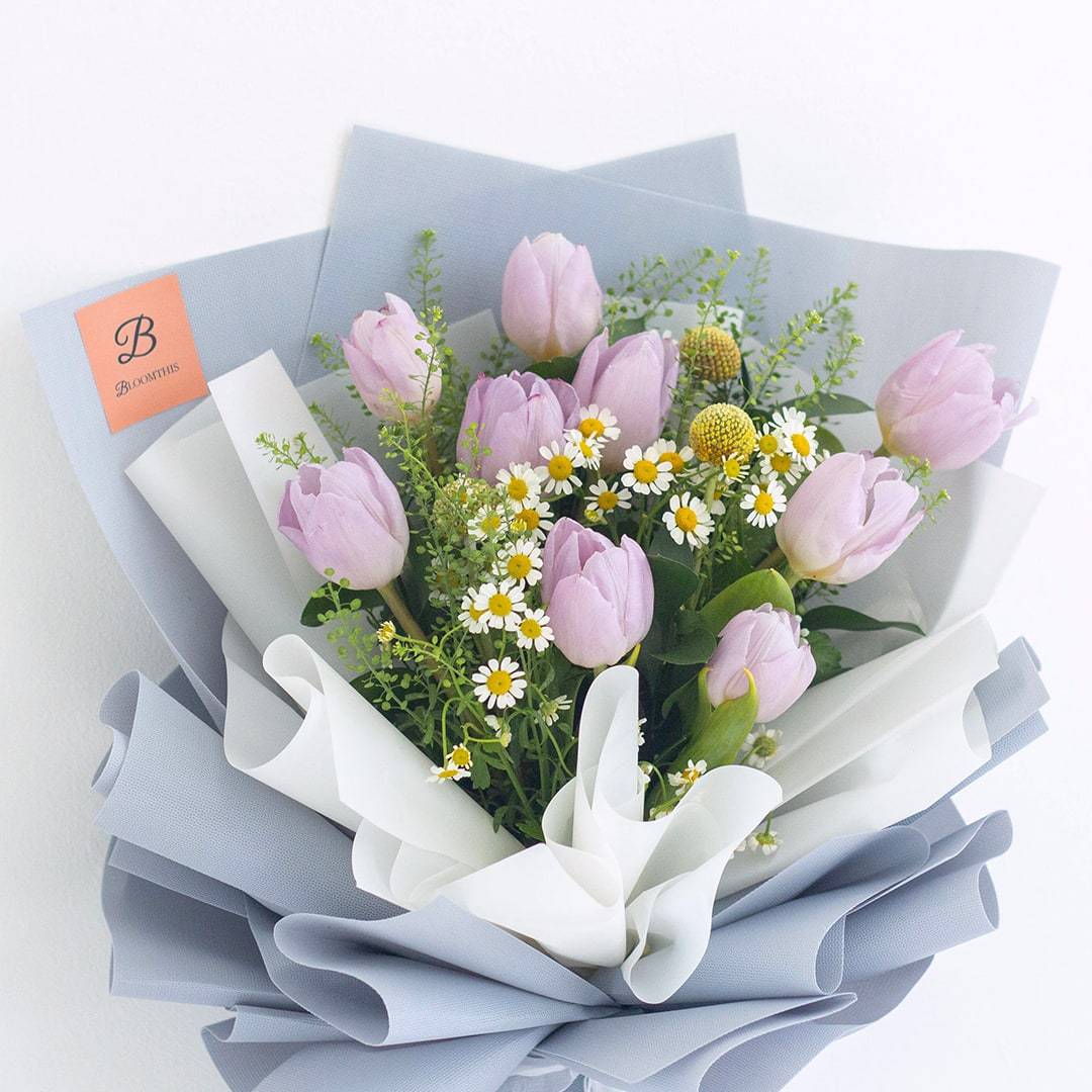 Constance Purple Tulip Bouquet
