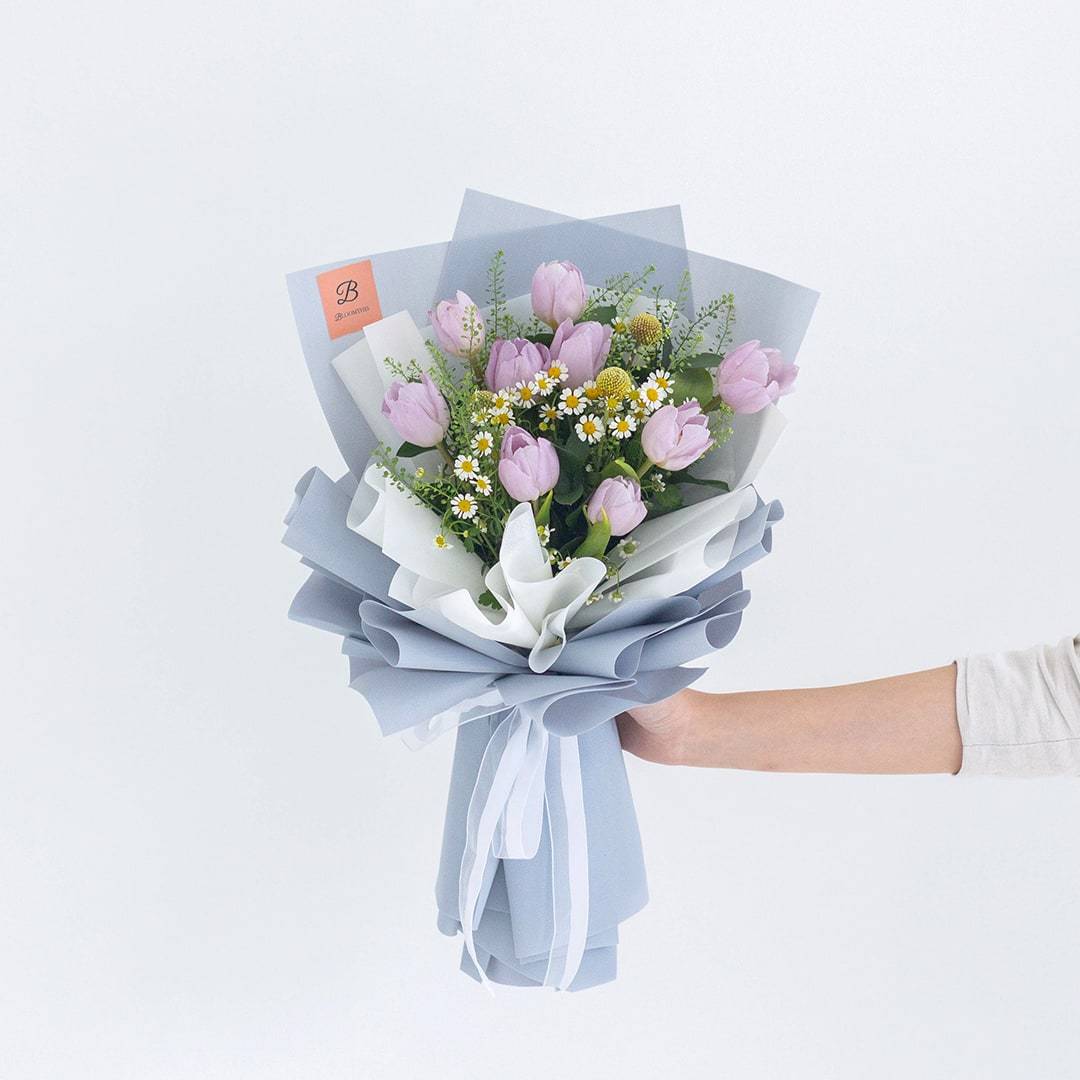 Constance Purple Tulip Bouquet