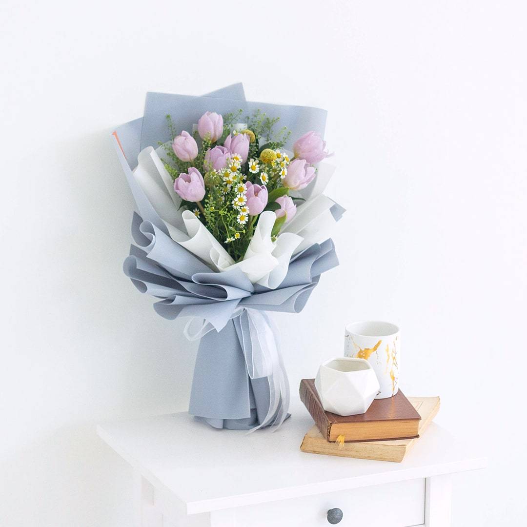 Constance Purple Tulip Bouquet