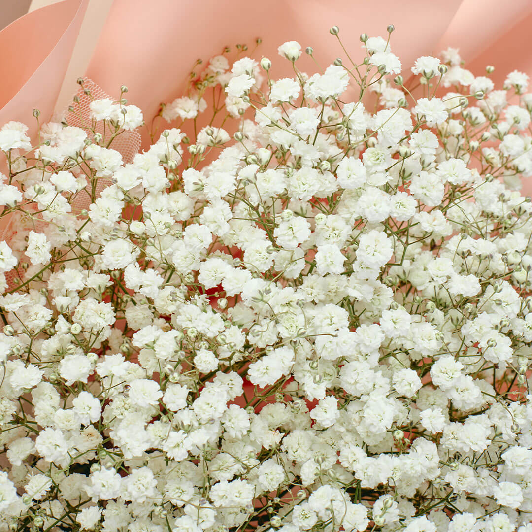 Harper White Baby's Breath Bouquet