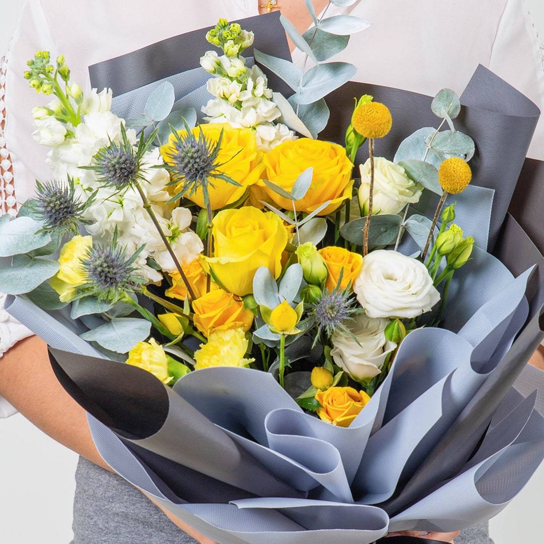 Jeanette Yellow Rose Bouquet