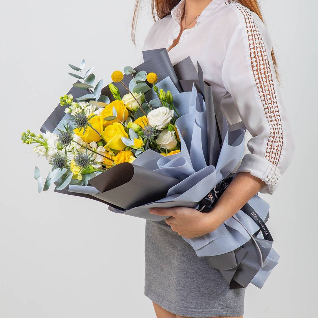 Jeanette Yellow Rose Bouquet