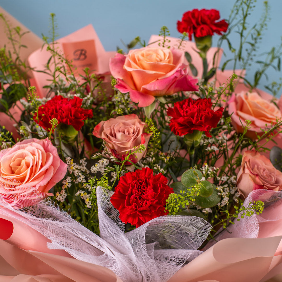 Maryane Red Carnation Bouquet