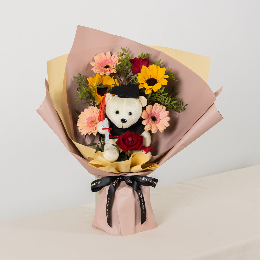 Mika Graduation Bear Bouquet (SC)