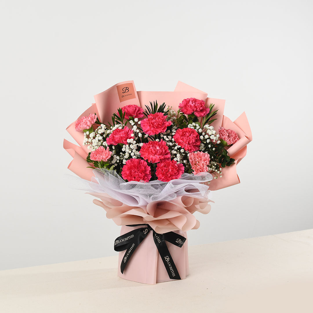 Pia Pink Carnation Bouquet