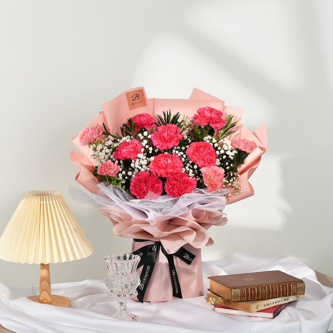 Pia Pink Carnation Bouquet (MD)