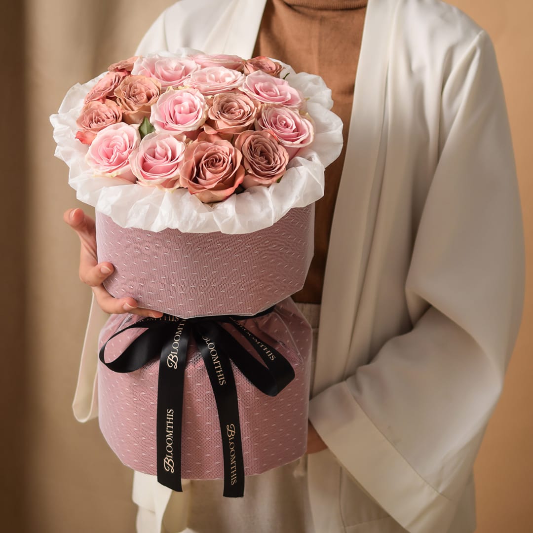 Rachel Cappuccino Rose Bouquet (VD)