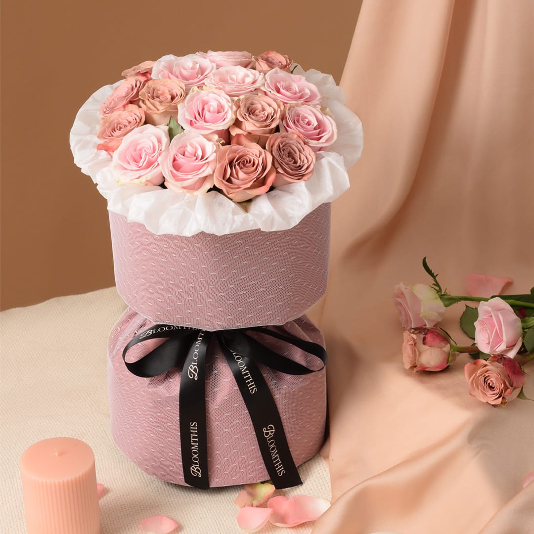 Rachel Cappuccino Rose Bouquet (VDV)