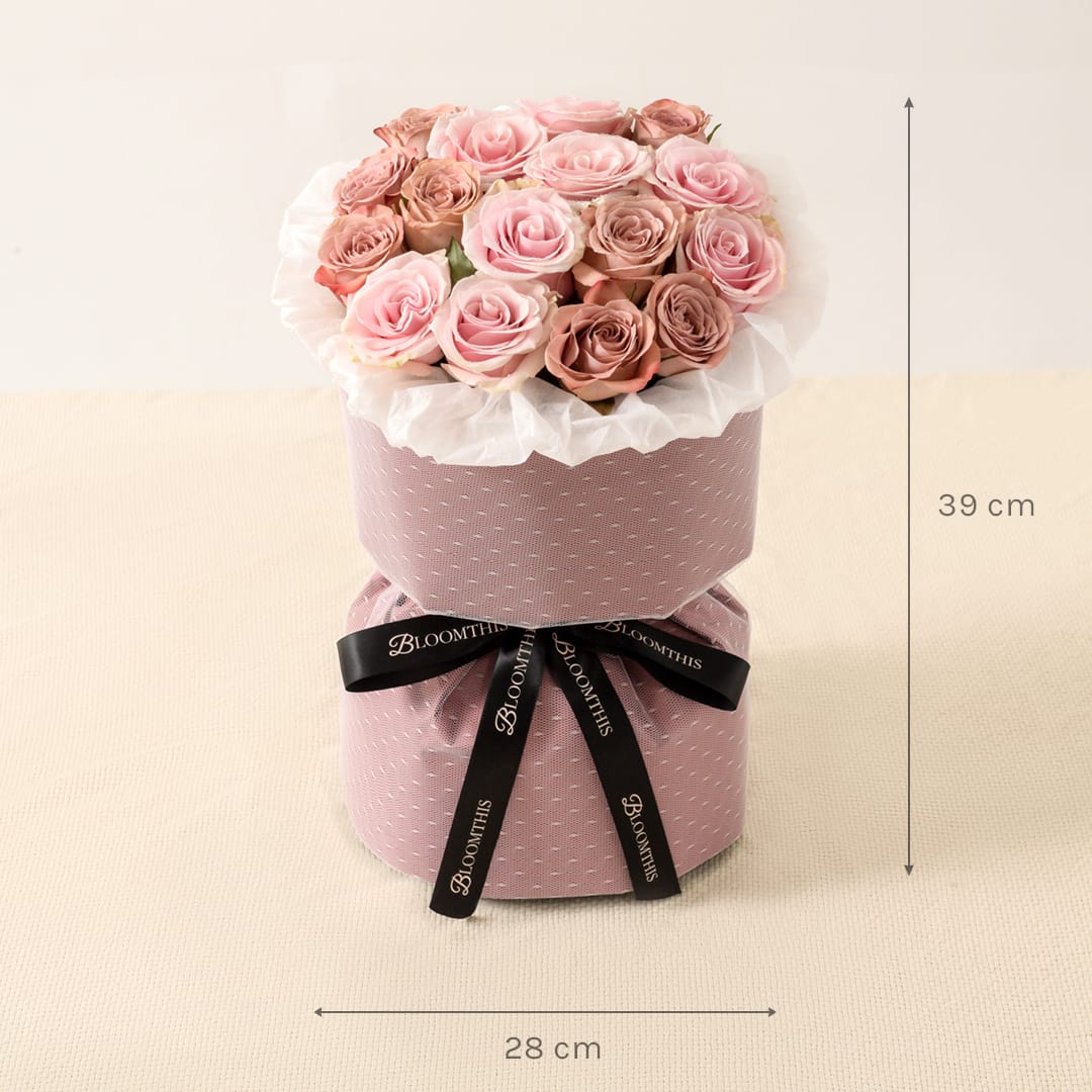 Rachel Cappuccino Rose Bouquet (VD)