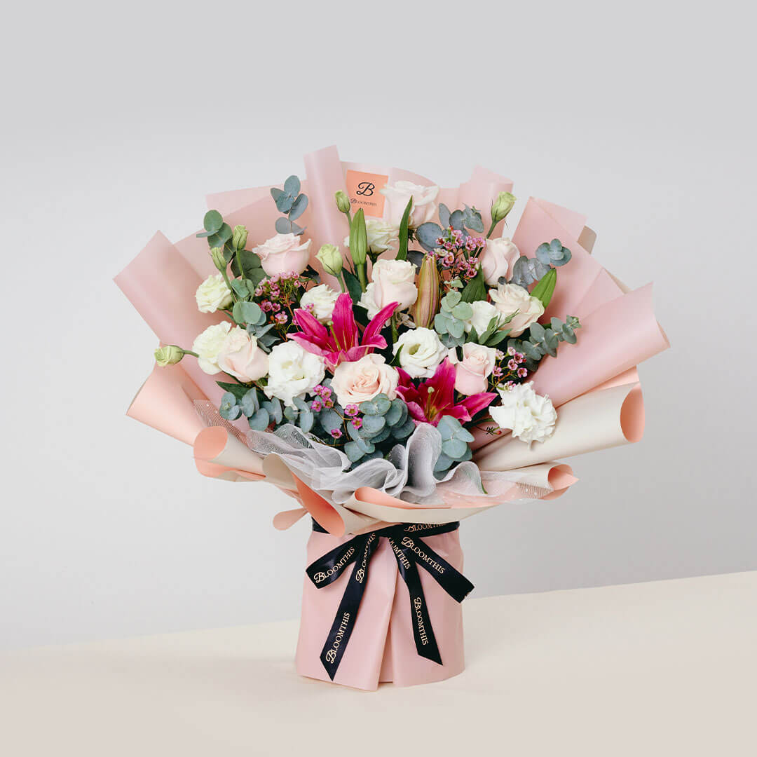 Tessa Pink Lily Bouquet (VDV)