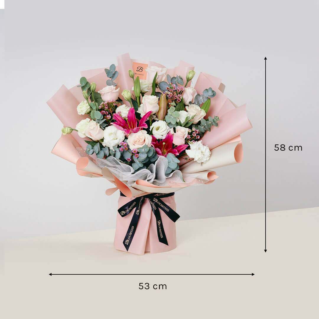 Tessa Pink Lily Bouquet