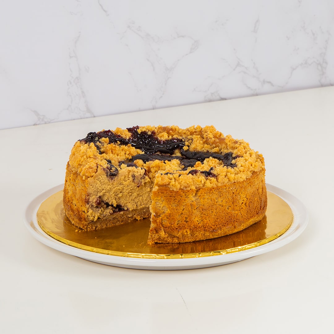 Sweet Stuff Blueberry Crumble Cheesecake