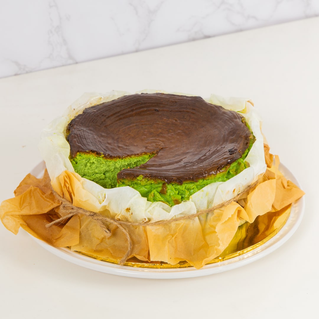 Sweet Stuff Matcha Burnt Cheesecake