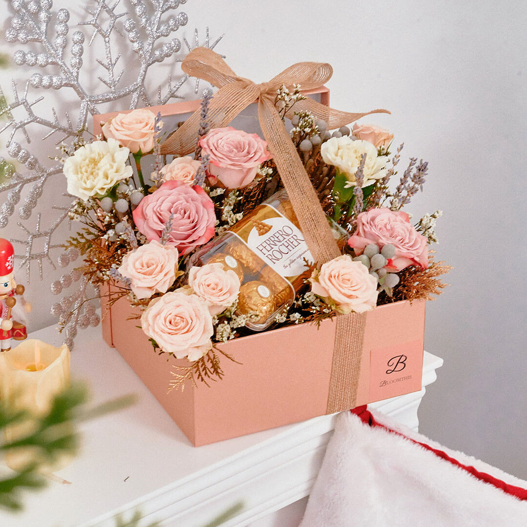 Vittoria Flower & Ferrero Chocolate Gift Set