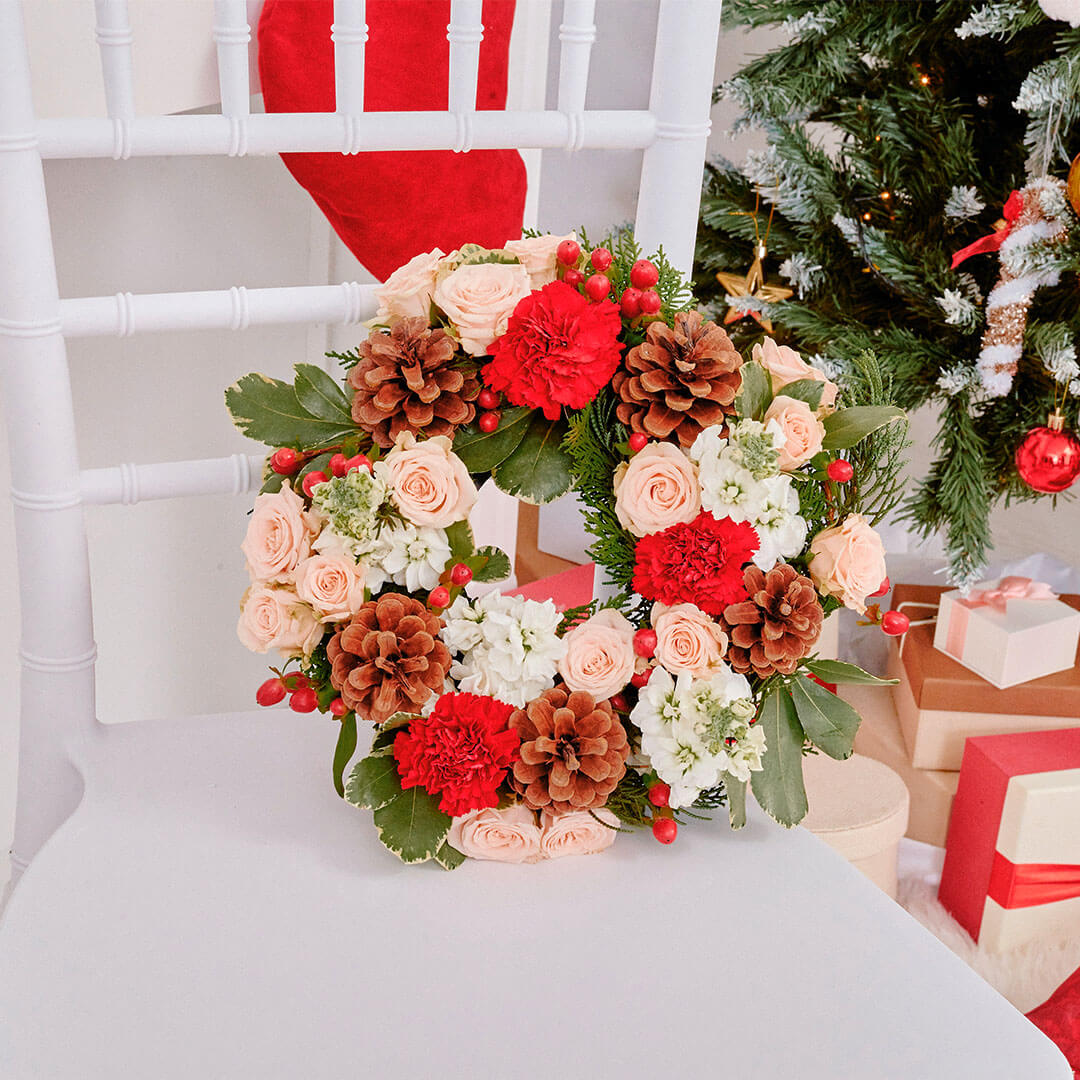 Celeste Christmas Wreath