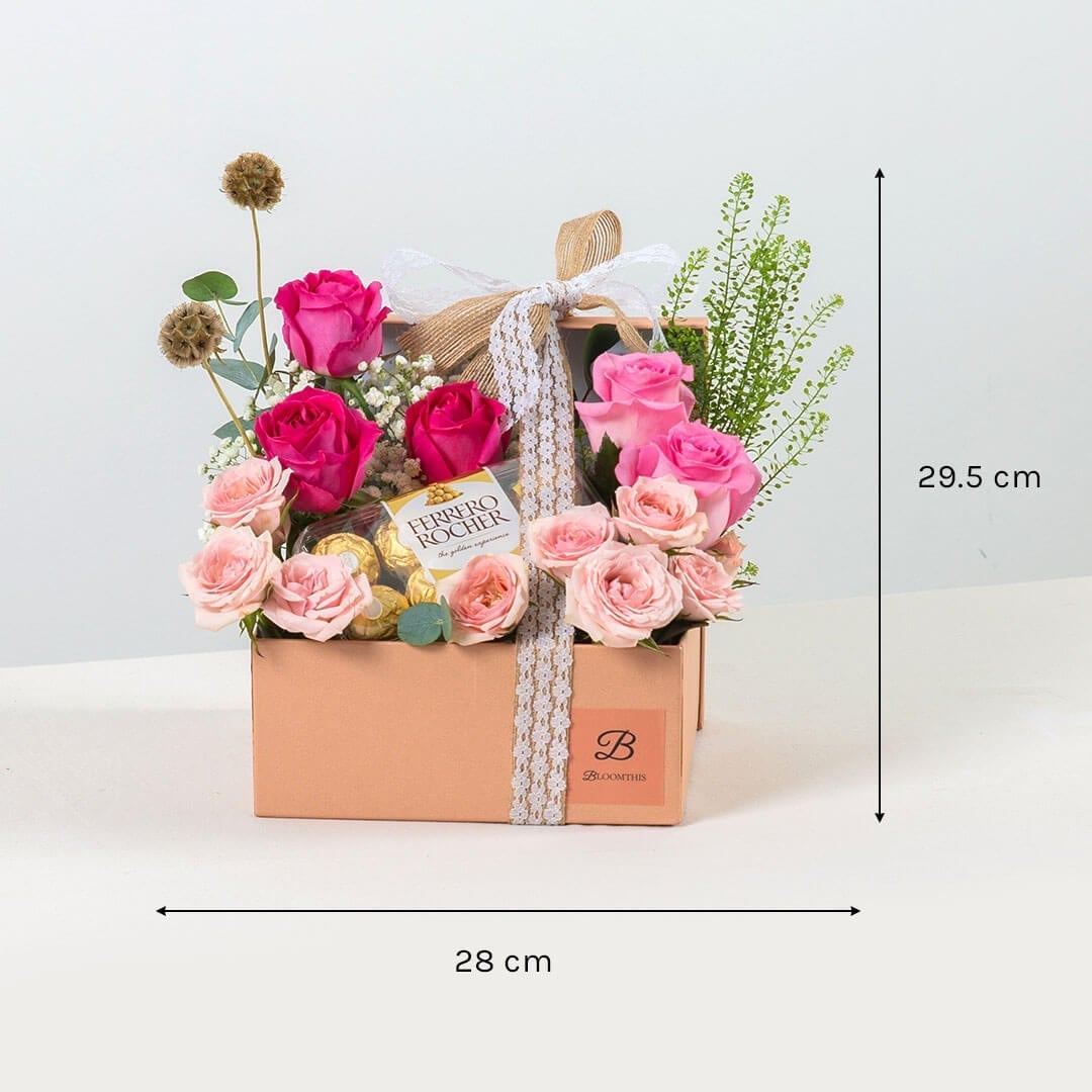 Catalina Flower & Ferrero Chocolate Gift Set (VD)