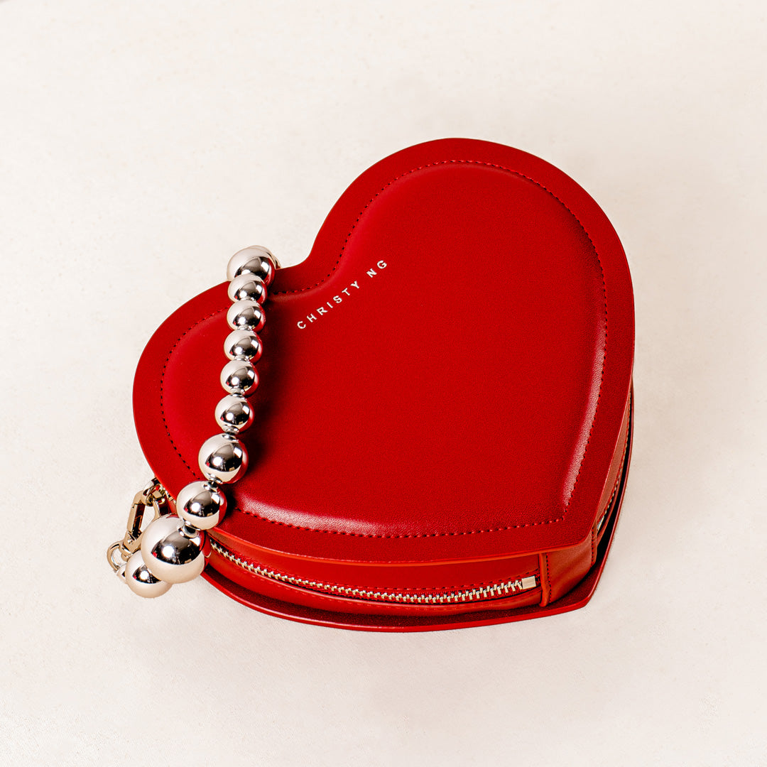 Mini Rachel Red Rose Bouquet + Desire Chain Bag