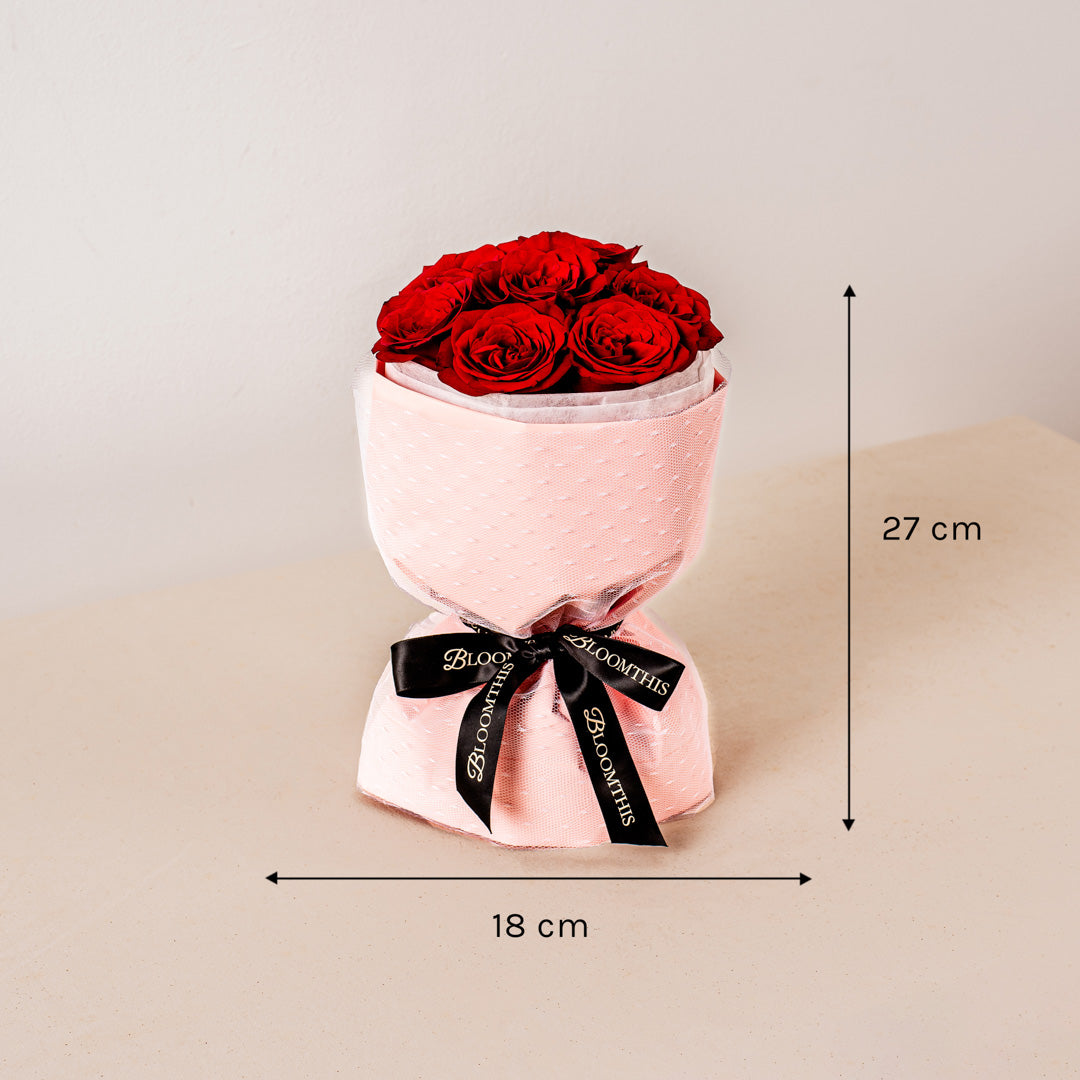 Mini Rachel Ruby Rose Bouquet + Desire Chain Bag
