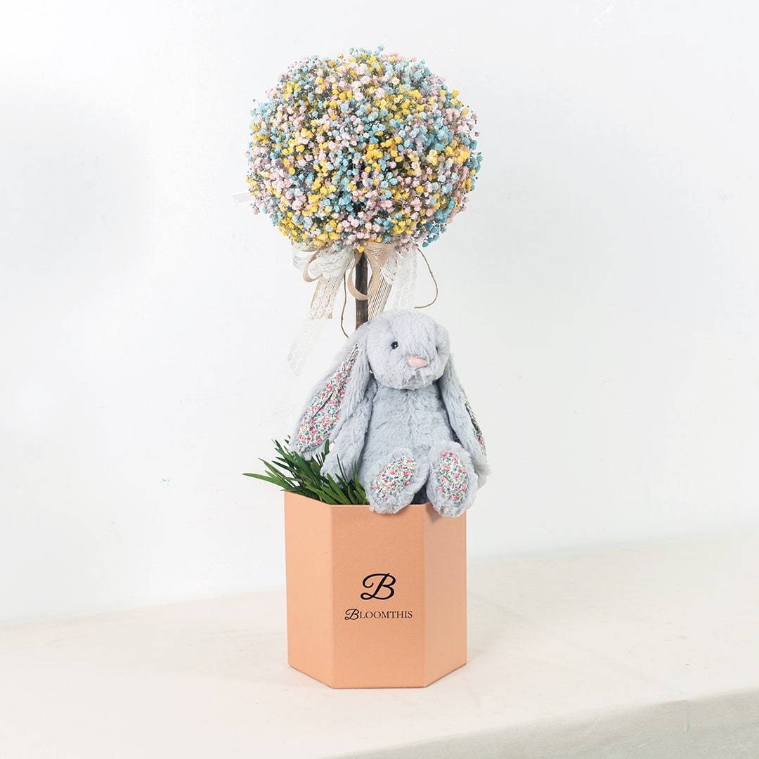 Novena Jellycat Premium Topiary Flower Box