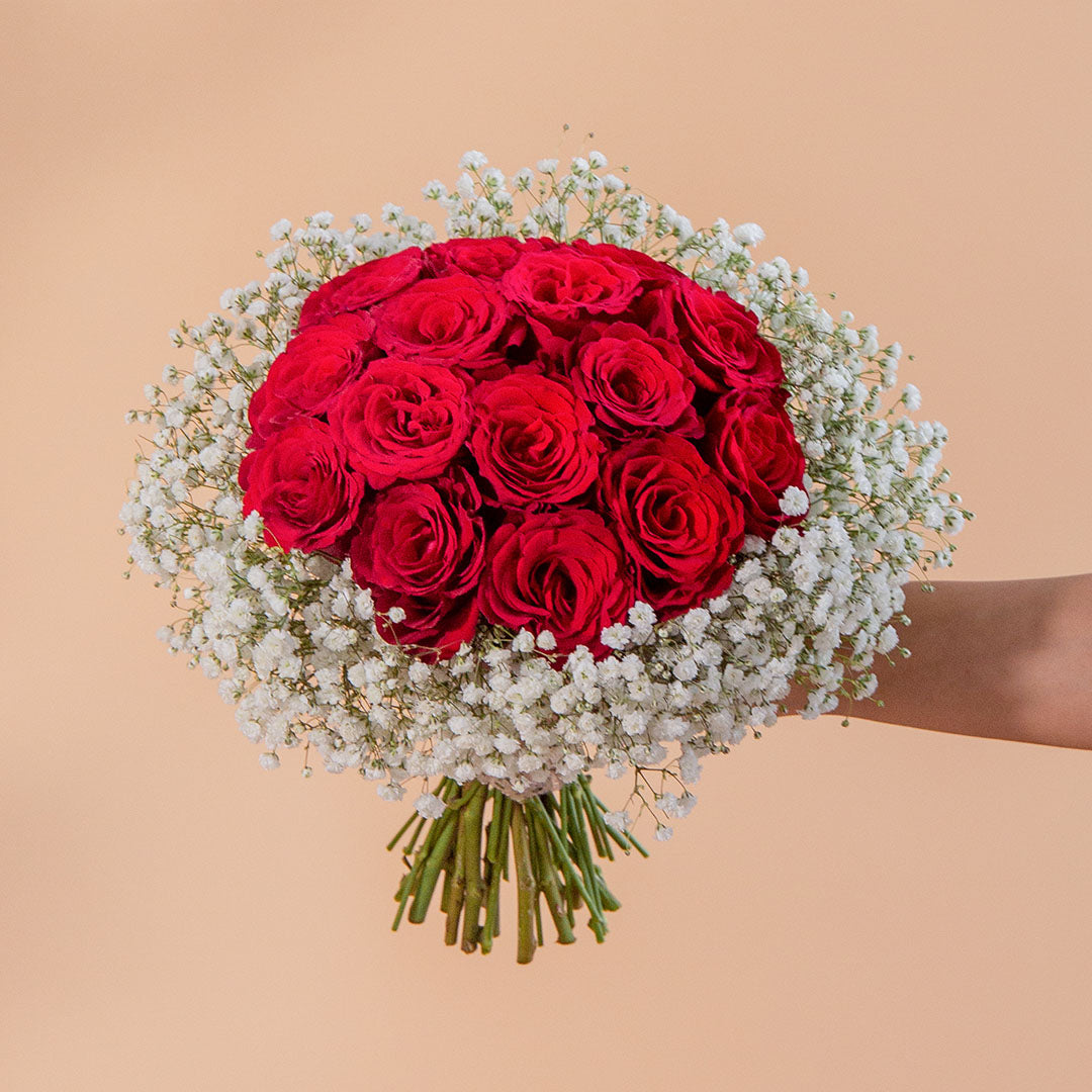 Aphrodite Red Rose Wedding Bouquet