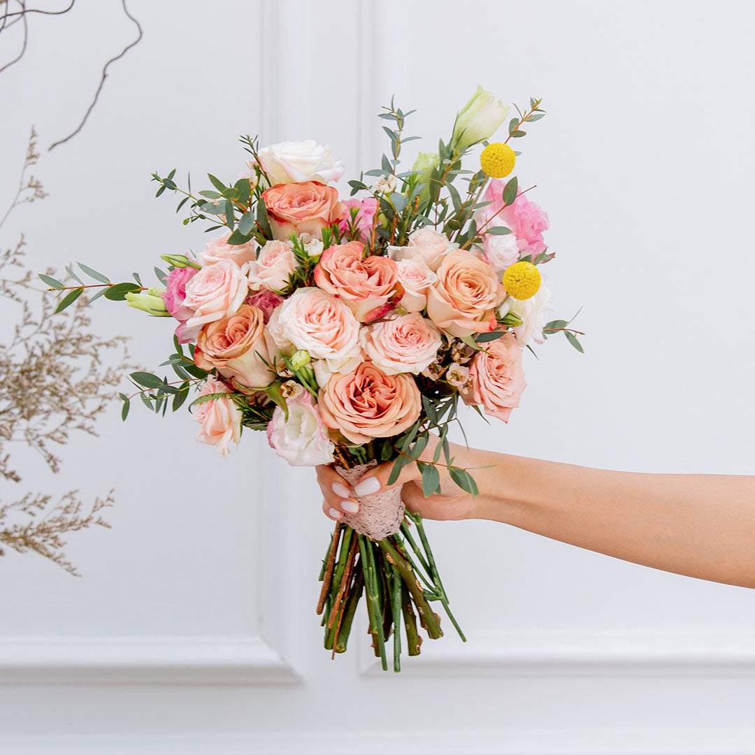 Callie Cappuccino Rose Bridal Bouquet