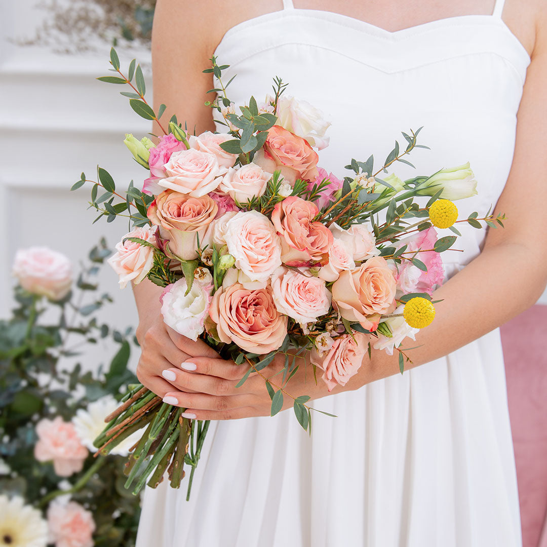 Callie Cappuccino Rose Bridal Bouquet