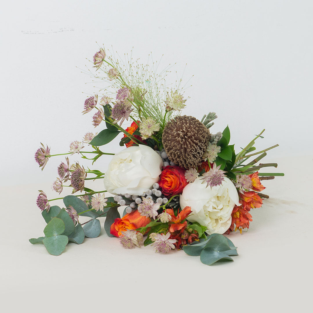 Camryn White Peony Hand-Tied Bouquet