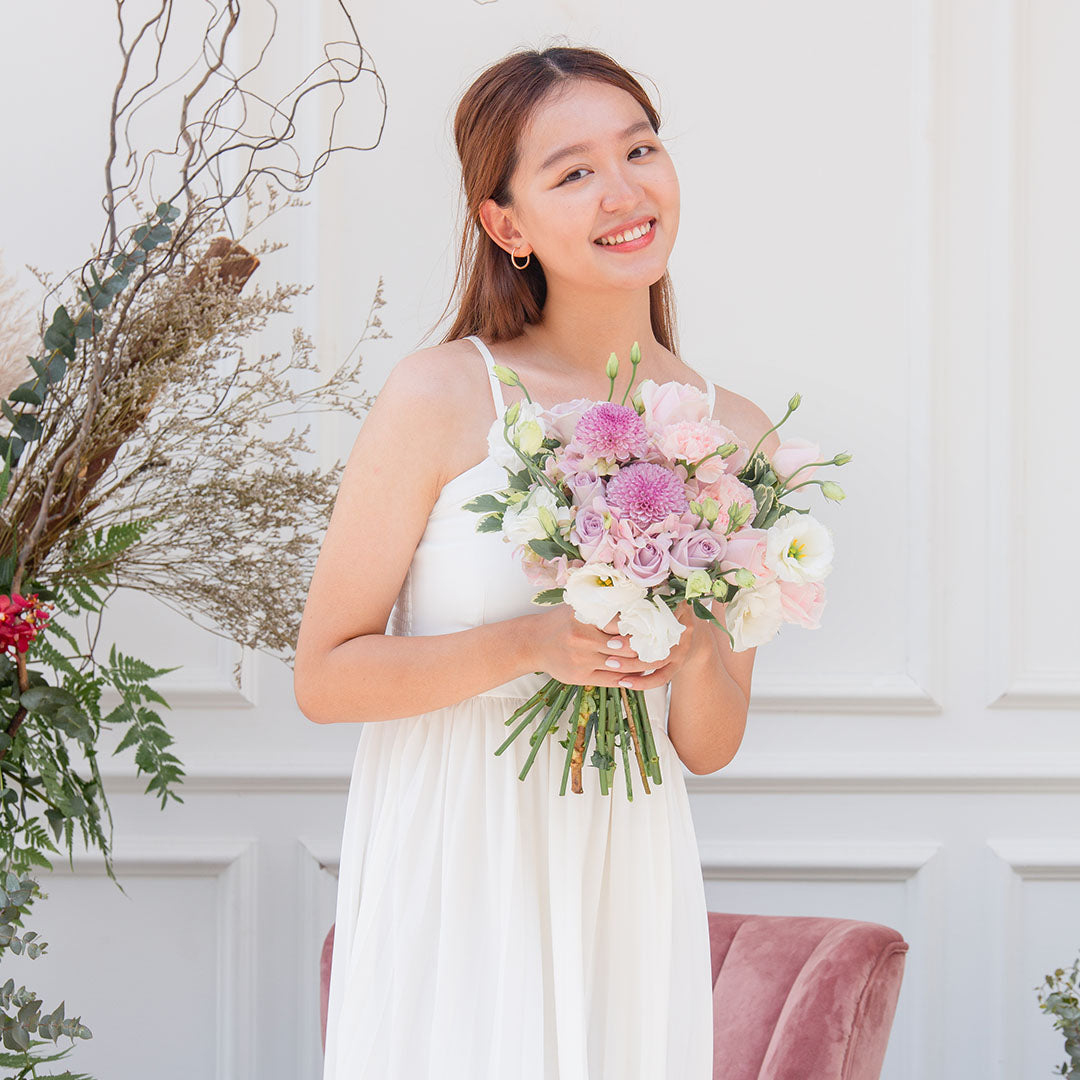 Casabella Pink Hydrangea Bridal Bouquet