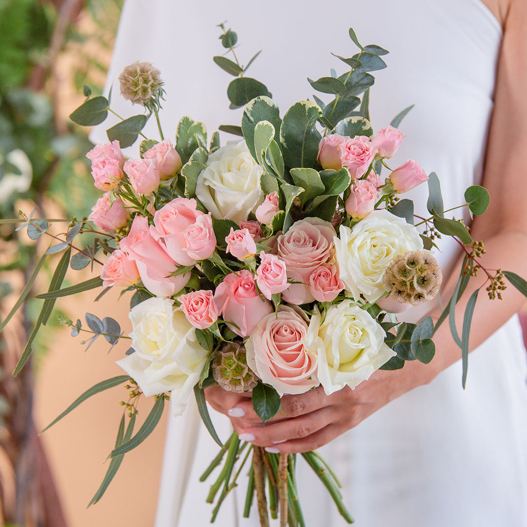 Mackenzie Pink Rose Bridal Bouquet