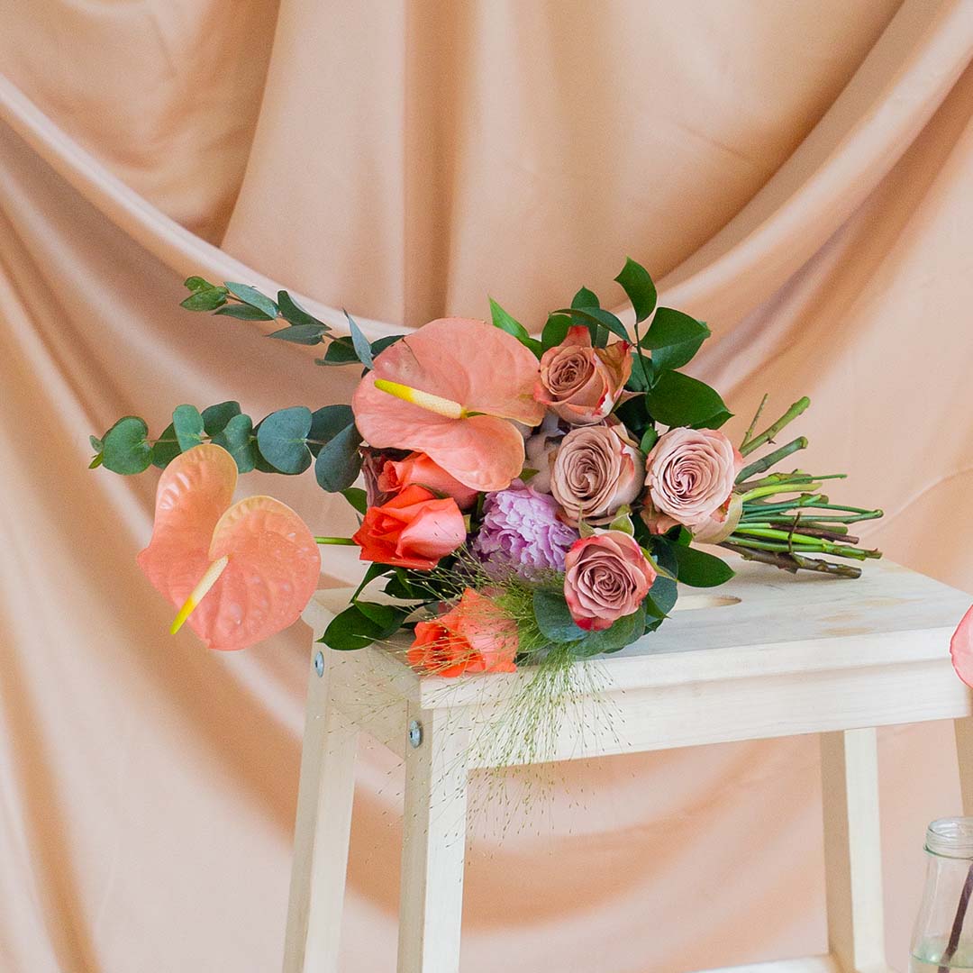 Philomena Pink Peony Hand-Tied Bouquet