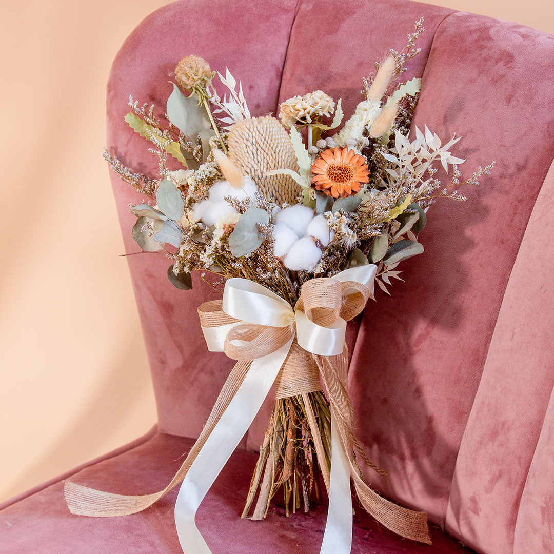 Rowan Dried Banksia Bridal Bouquet