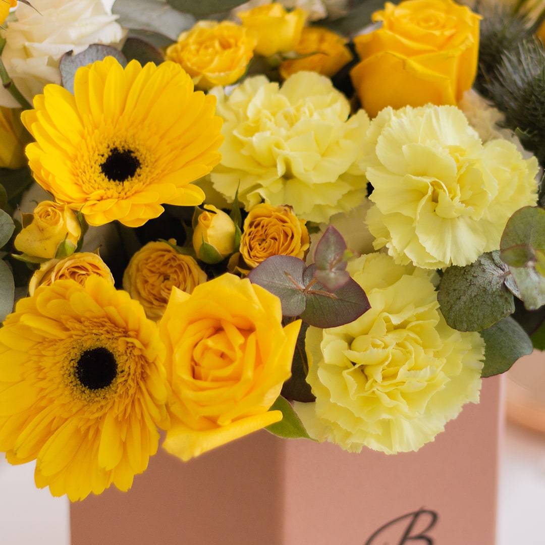 Beyonce Yellow Rose Flower Box