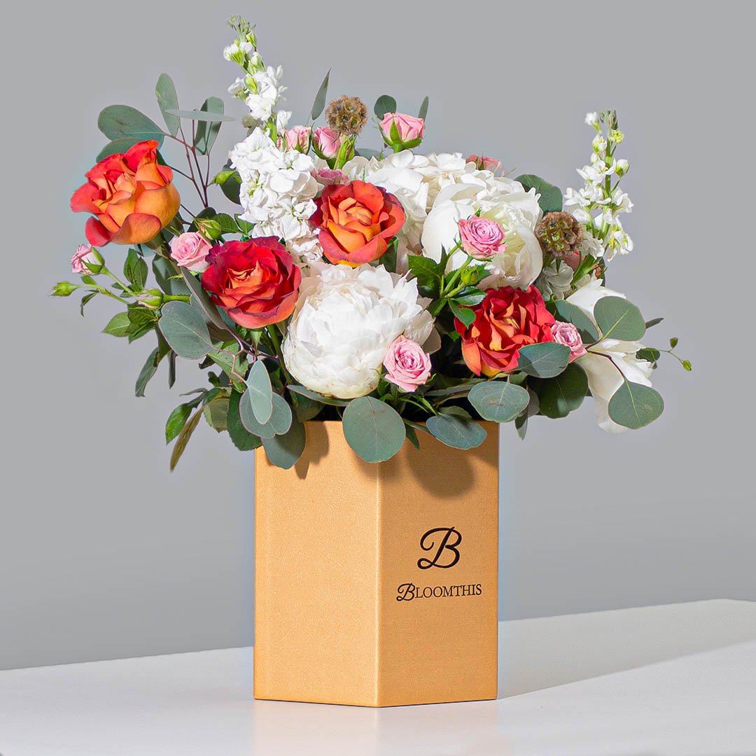 Cassandra Rose & Peony Flower Box