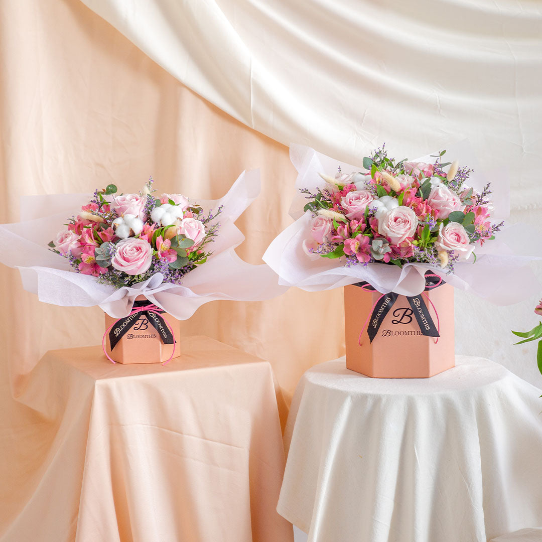 Esmerelda Pink Rose Flower Box (VDV)