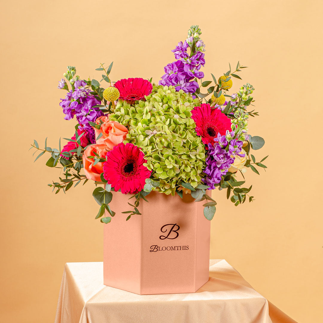 Gloria Hydrangea & Gerbera Flower Box