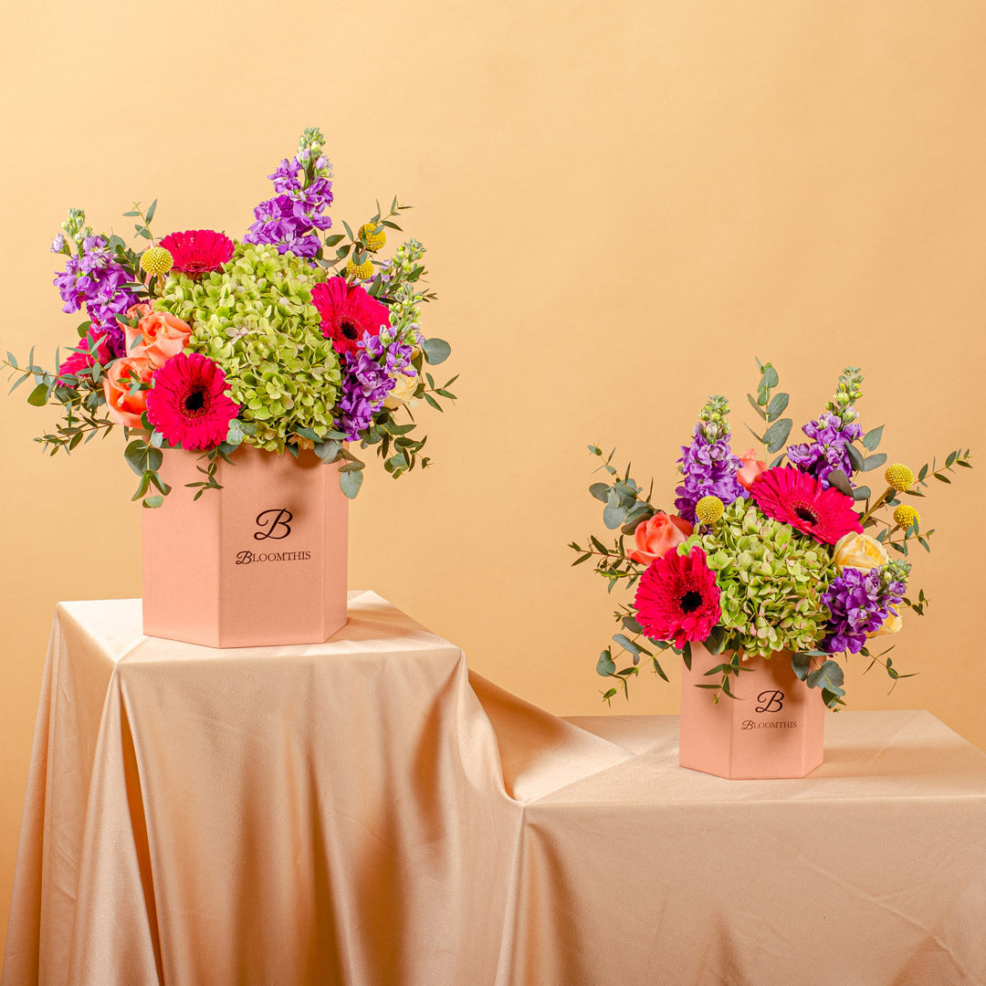 Gloria Hydrangea & Gerbera Flower Box